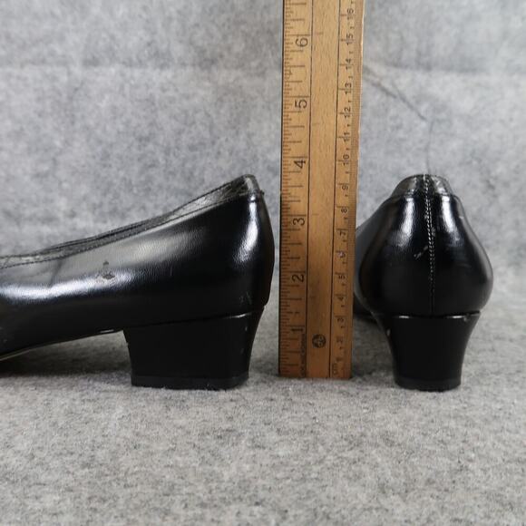 Hush Puppies Shoes Womens 8.5 Pump Loafer Slip On Fashion Cap Toe Retro Classic - Picture 8 of 14